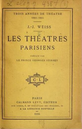 Les théâtres Parisiens