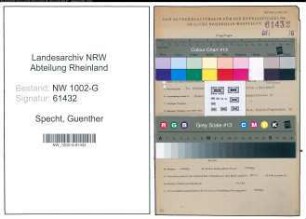 Entnazifizierung Guenther Specht, geb. 31.10.1914 (Ingenieur)