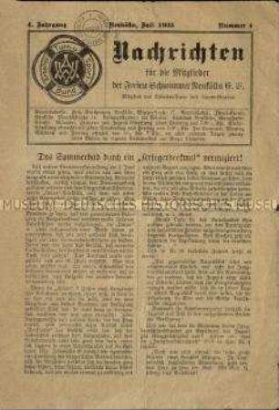 Vereinszeitschrift der Schwimmer Berlin-Neukölln, Jg. 1923