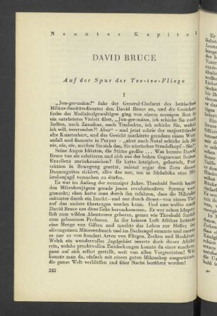 Neuntes Kapitel David Bruce Auf der Spur der Tse-tse-Fliege