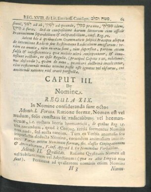 Caput III. De Nomine.