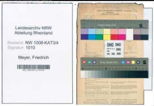 Entnazifizierung Friedrich Meyer , geb. 18.04.1906 ()