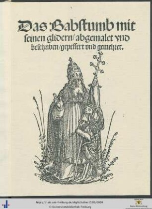Das Babstumb mit seinen glidern/ abgemalet vnd beschriben/ gepessert vnd gemehret.