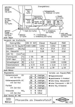 Pflanzenöle als Dieselkraftstoff