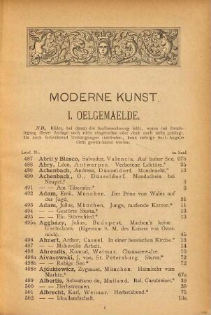 Offizieller Katalog der III. Internationalen Kunst-Ausstellung (Münchener Jubiläums-Ausstellung) im Königl. Glaspalaste 1888