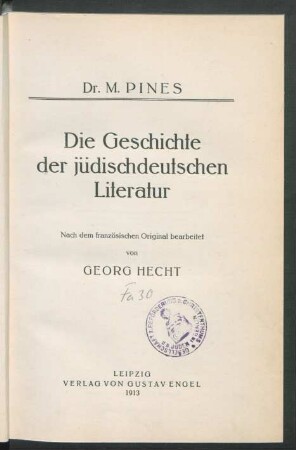 Die Geschichte der jüdischdeutschen Literatur
