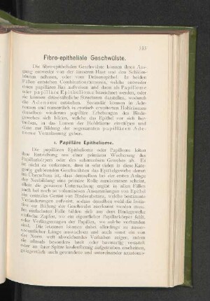 Fibro-eitheliale Geschwülste.