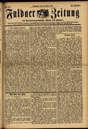 Ausgabe vom Mittwoch, den 26. Juni 1895.