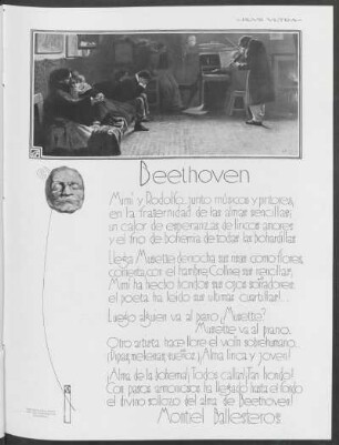 Beethoven : Facsímile facilitado por "La cooperativa artística"