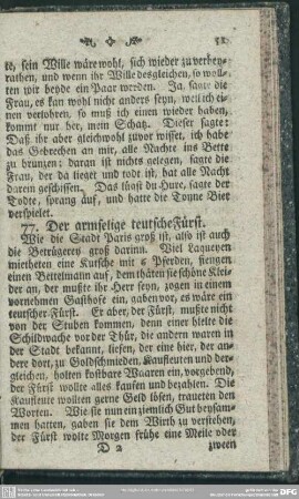 77. Der armselige teutsche Fürst