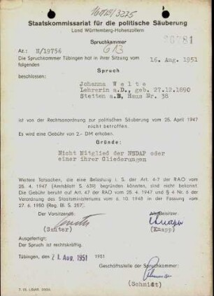 Welte, Johanna