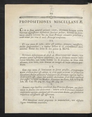 Propositiones Miscellaneae.