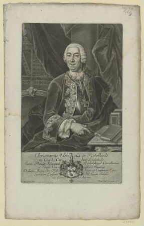 Bildnis des Christianus Ulricus de Ketelhodt