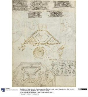 Bandornamente. Deckeneinteilungen [Maarten van Heemskerck und Anonymus A]