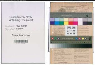 Entnazifizierung Marianne Peus , geb. 18.04.1903 ()