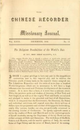 No. 12. December, 1892