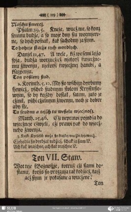 Ton VII. Staw