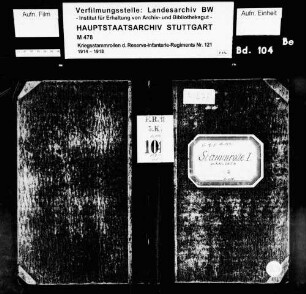 Kriegsstammrolle der 5. Feldkompanie