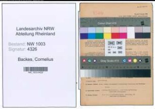 Entnazifizierung Cornelius Backes , geb. 27.03.1912 (Techniker)