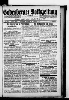 Godesberger Volkszeitung. 1913-1933