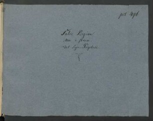 Salve regina; A, strings, bc; f-Moll; PayP 76
