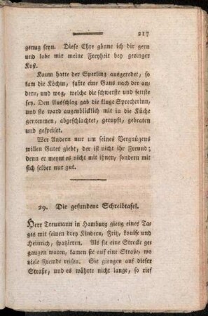 29. Die gefundene Schreibtafel