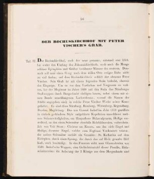 Der Rochuskirchhof Mit Peter Vischer's Grab. [Taf. 77]