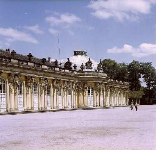 Potsdam. Schloss Sanssouci, Gartenseite