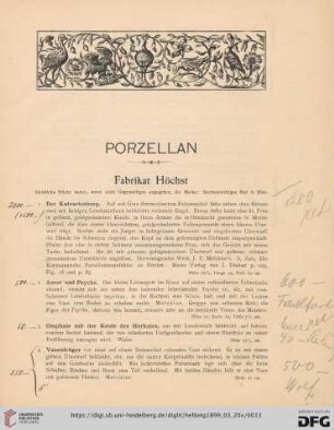 Porzellan (Nr. 1-62)