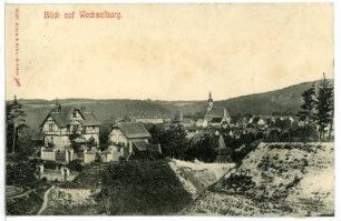 Wechselburg. Blick auf Wechselburg