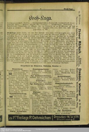 Behördenverzeichnis : Verzeichnis der Behörden, Anstalten, Vereine etc.