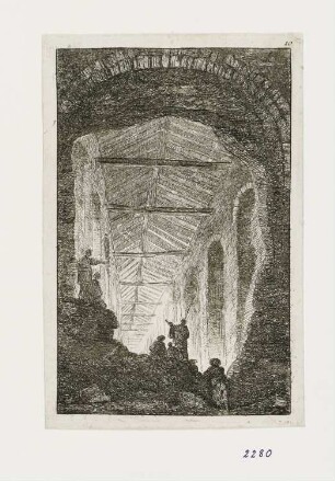 Antike Galerie, Blatt 10 der Folge "Soirées de Rome"