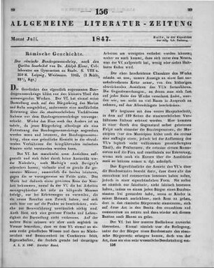 Kiene, A.: Der römische Bundesgenossenkrieg. Nach den Quellen bearbeitet. Leipzig: Weidmann 1845