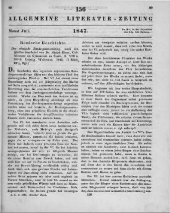 Kiene, A.: Der römische Bundesgenossenkrieg. Nach den Quellen bearbeitet. Leipzig: Weidmann 1845