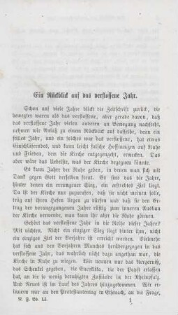 1-6 Ein Rückblick auf das verflossene Jahr
