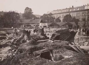 Dresden. Abbrucharbeiten "An der Mauer": Kasematten der ehemaligen Dresdner Festung