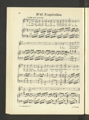 No. 47. Ringelreihen. [Piano.]