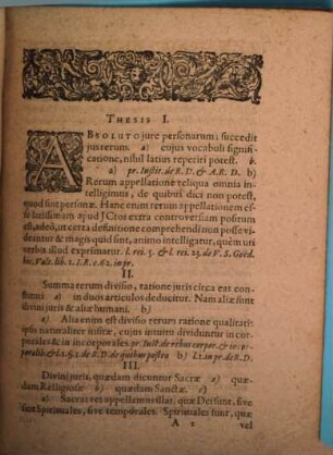 Disput. iurid. de rerum divisione earumque iure naturali et gentium acquirendo dominio