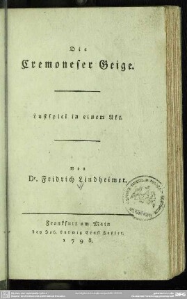 Die Cremoneser Geige
