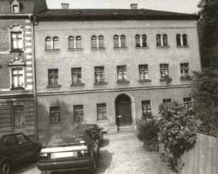 Schwarzenberg. Wohnhaus, Karlsbader Straße 21 (um 1900). Straßenfront