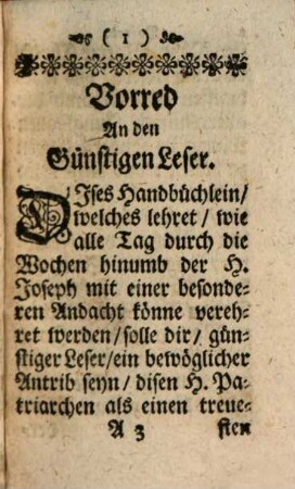 Wochentliche Andachts-Ubungen Zu St. Joseph als Der Sterbenden Patron