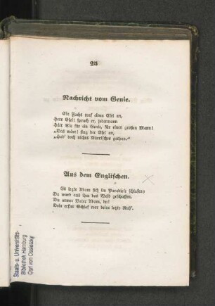 Aus dem Englischen.