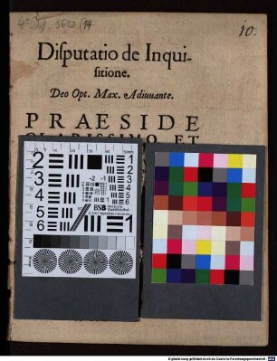 Disp. ... de inquisitione