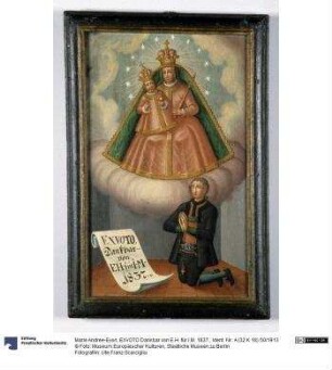 EXVOTO Dankbar von E.H. für I.M. 1837.