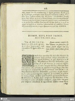 Domin. XXVI. Post. Trinit. Matth. XXV. vs. 31.