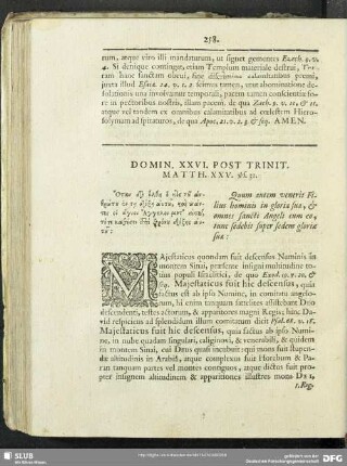 Domin. XXVI. Post. Trinit. Matth. XXV. vs. 31.