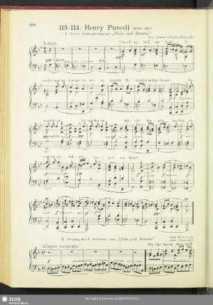 113 - 114. Henry Purcell