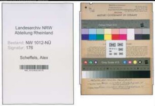 Entnazifizierung Alex Scheffels , geb. 01.01.1901 (Bergmann)