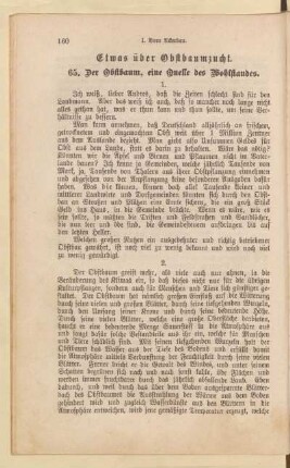 Etwas über Obstbaumzucht