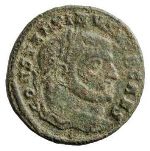 Münze, Follis, Aes 1, Herbst 307 n. Chr.